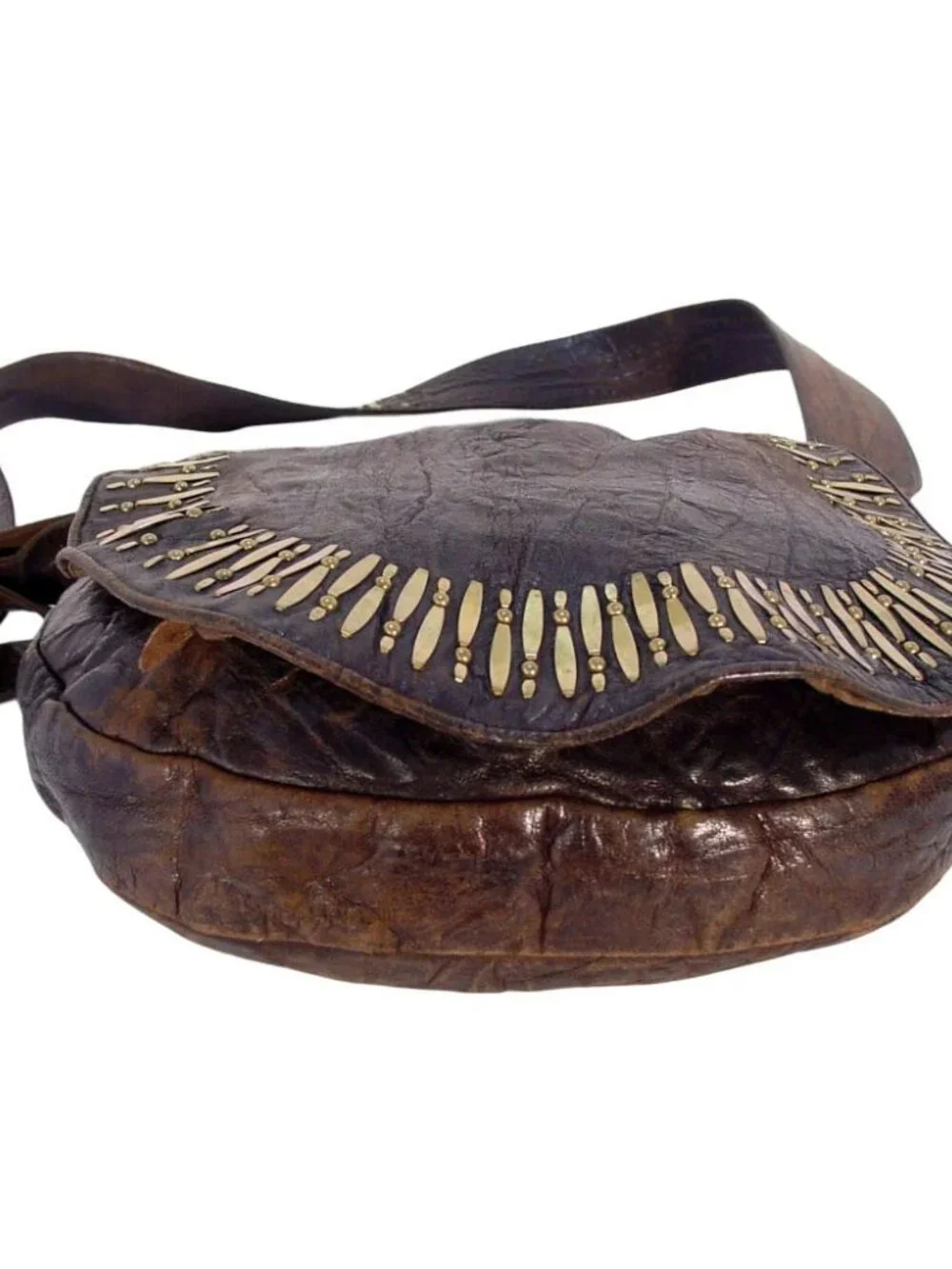 CALLEEN CORDERO Cleo Zara $895 Leather Messenger Crossbody Bag - Damaged - Picture 4 of 9